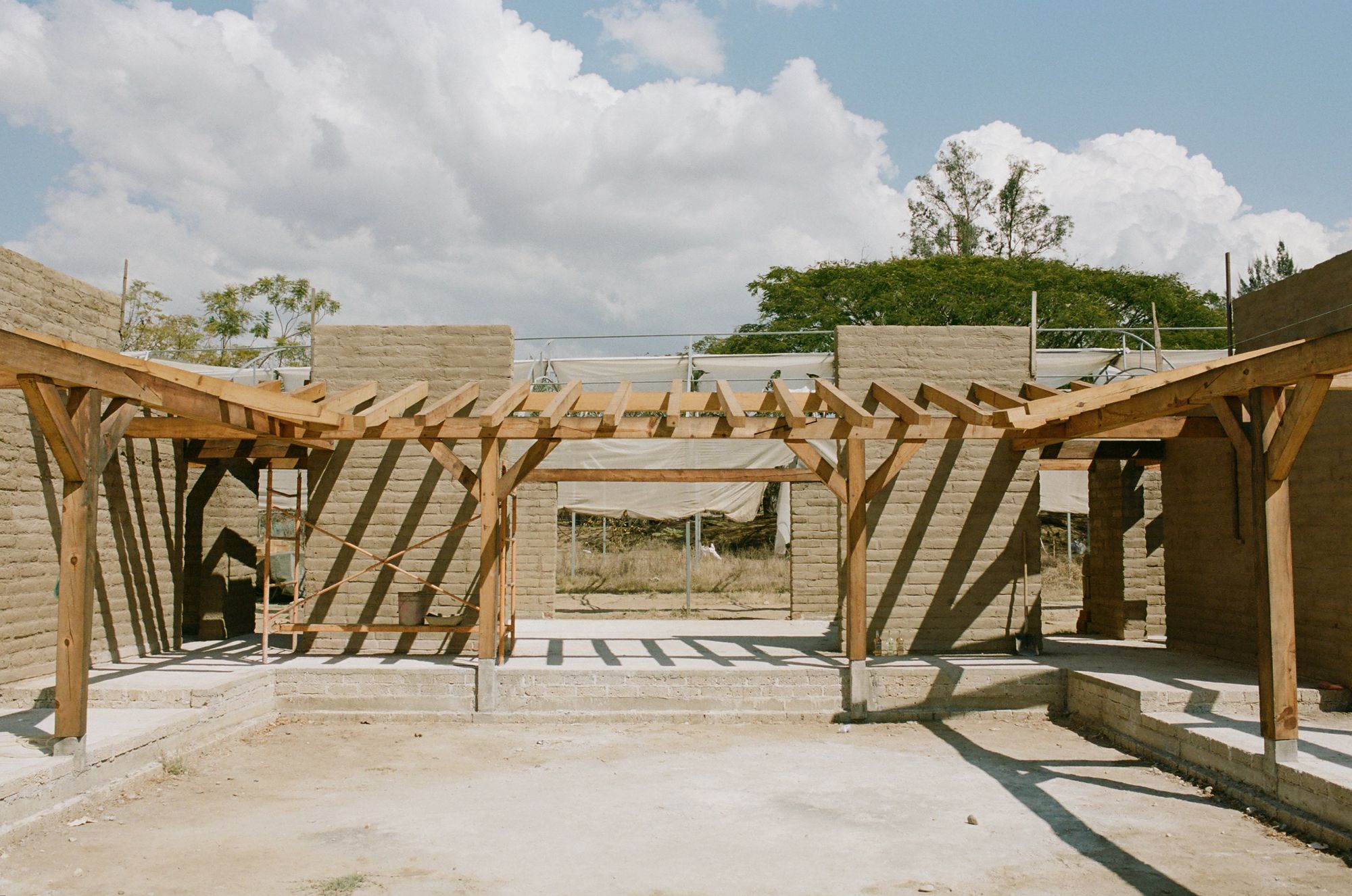 A library under construction