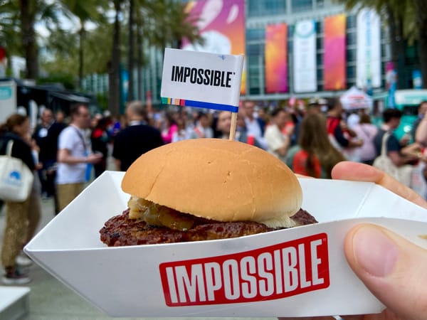 Impossible burger at Expo West